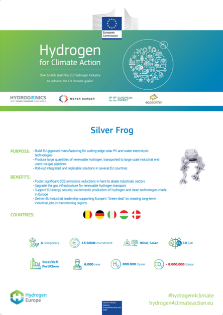CLICK HERE TO DOWNLOAD THE SILVER FROG PDF.     For further information about the Silver Frog project, please contact Mr Denis Thomas (Hydrogenics) at    dthomas@hydrogenics.com   .